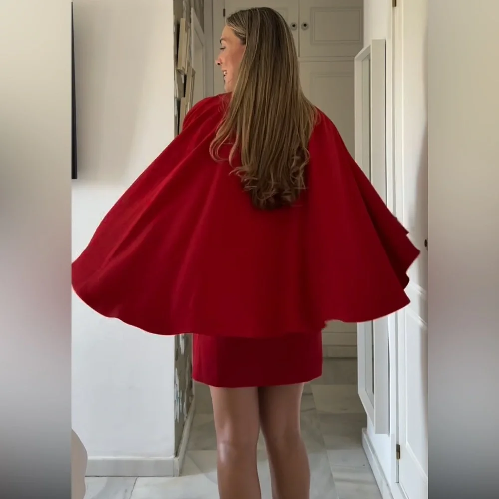 Zara Red Mini Dress - Picture 6 of 16